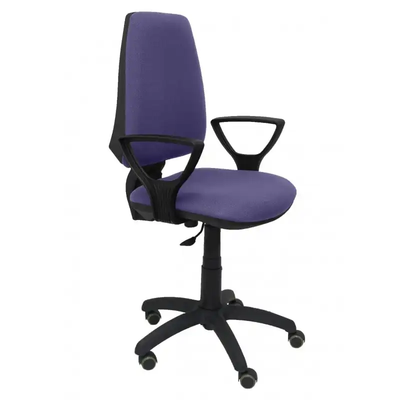 Piqueras y Crespo Elche CP Bali Silla de Oficina Brazos Fijos Ruedas de Parquet Azul Claro