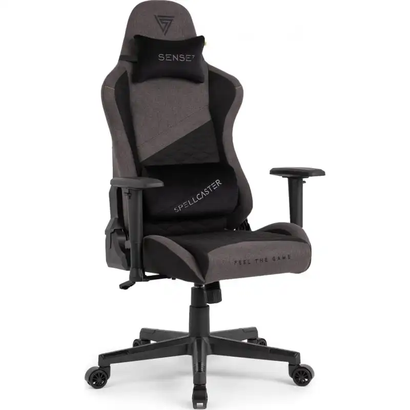 Sense7 Spellcaster Tela Senshi Edition Silla Gaming Negra/Gris