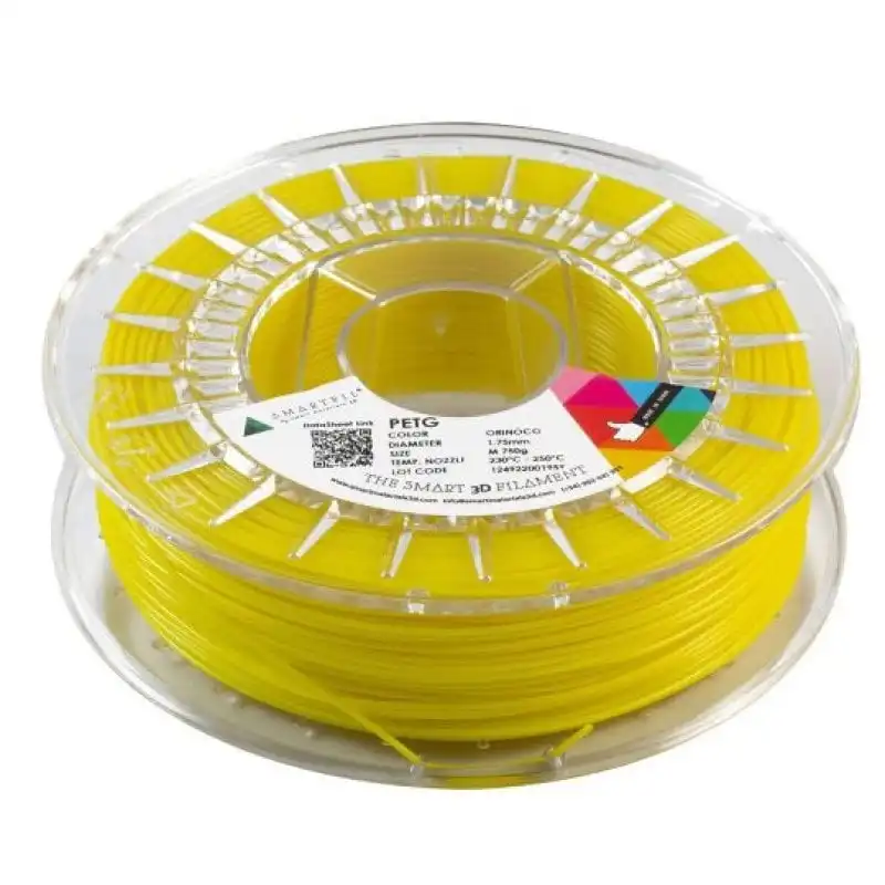 Smartfil PETG Filamento 3D Translúcido Brillante 1.75mm 750g Orinoco