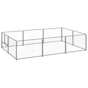 Perrera Plateada 6 M² Acero