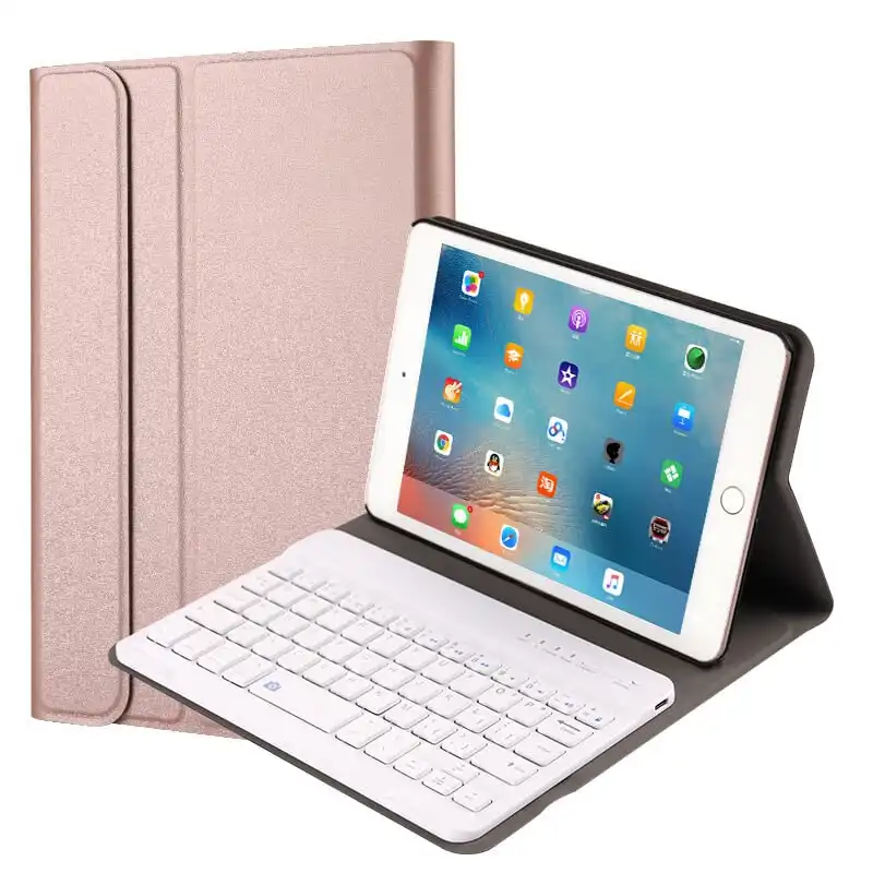 Royal Bailey FT1029 Funda Teclado con Bluetooth para Ipad Mini 4/5 Rosa