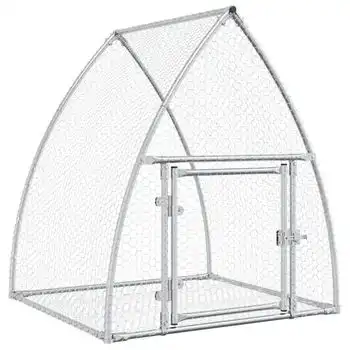 Jaula Para Conejos Acero Galvanizado Plateado 100x105x120 Cm Vidaxl