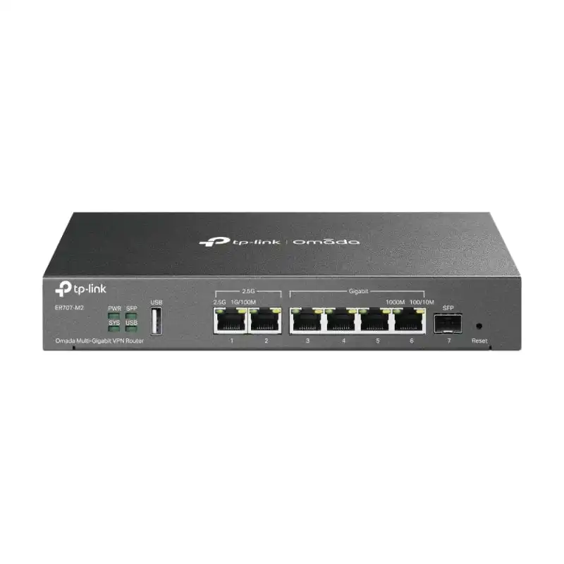 TP-Link ER707-M2 Router VPN Omada Multi-Gigabit 2.5G Negro