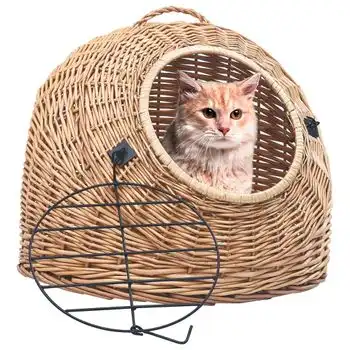Transportín Para Gatos Sauce Natural 45x35x35 Cm