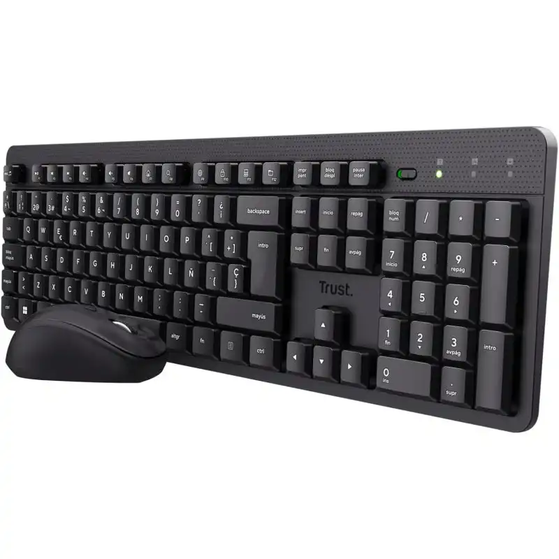 Trust Ymo II Pack Teclado y Ratón Inalámbrico Negro
