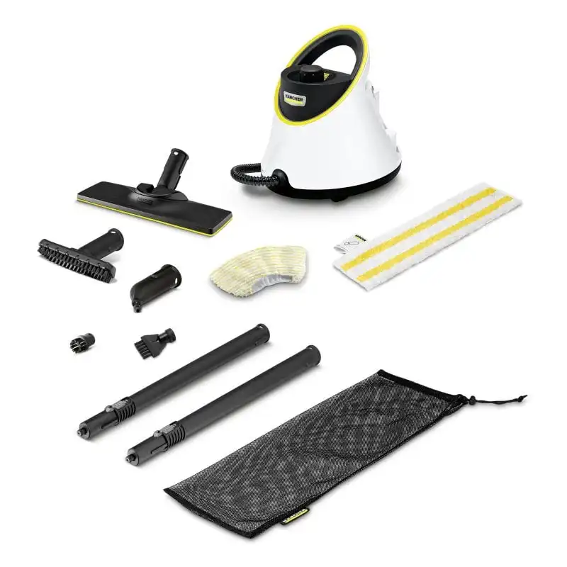 Kärcher SC 2 Deluxe Limpiadora a Vapor con Anillo LED 1L 1500 W Negro/Blanco