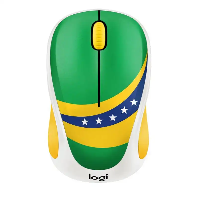 Logitech M238 Fan Collection Brasil Ratón Inalámbrico 1000DPI