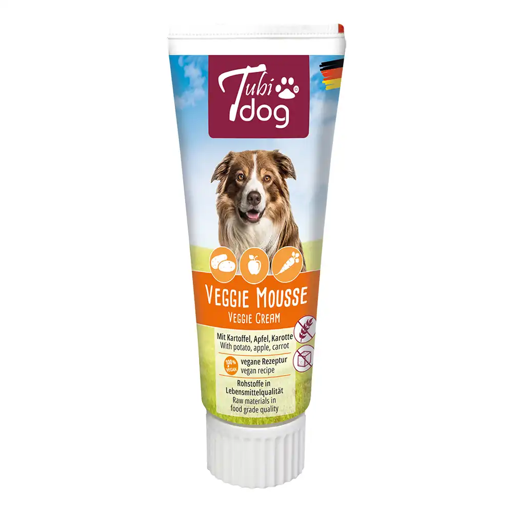 Mousse de verduras Tubidog con patata, manzana y zanahoria - 75 g