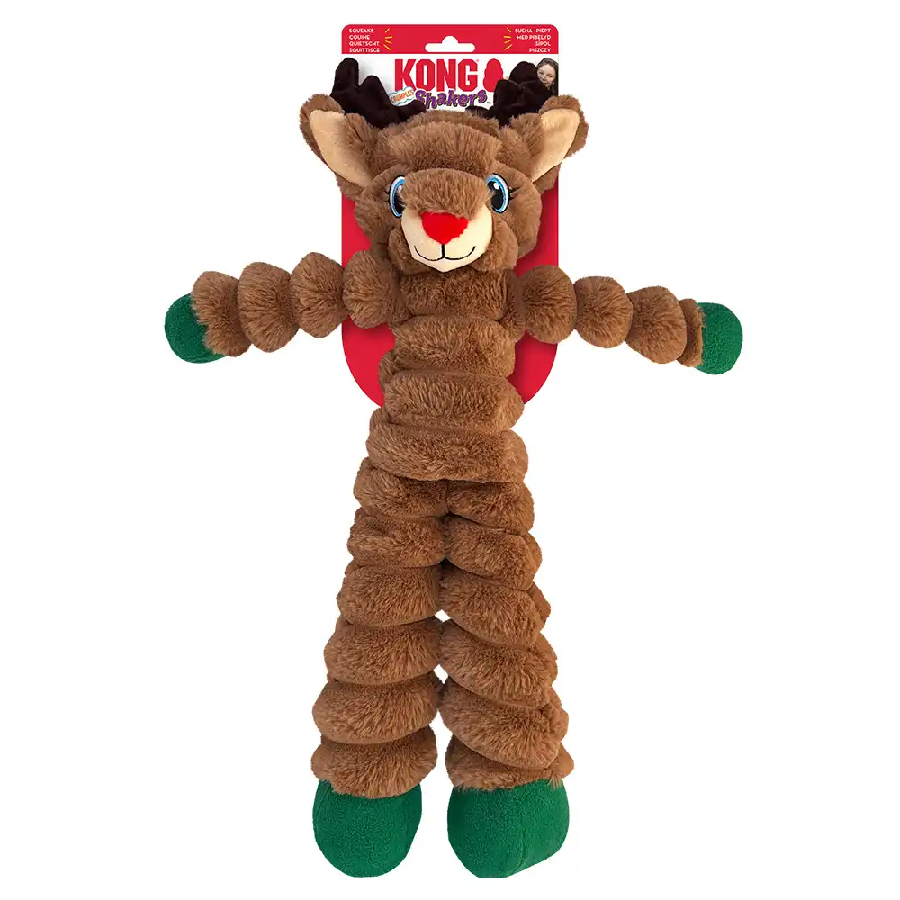 KONG Holiday Shakers Crumples Reno - aprox. L 51 x An 22 x Al 8 cm