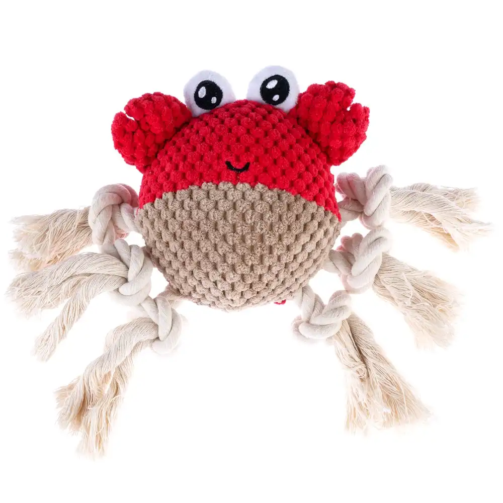 Cangrejo TIAKI Sebi juguete para perro - 21 x 21 x 6 cm (L x An x Al)