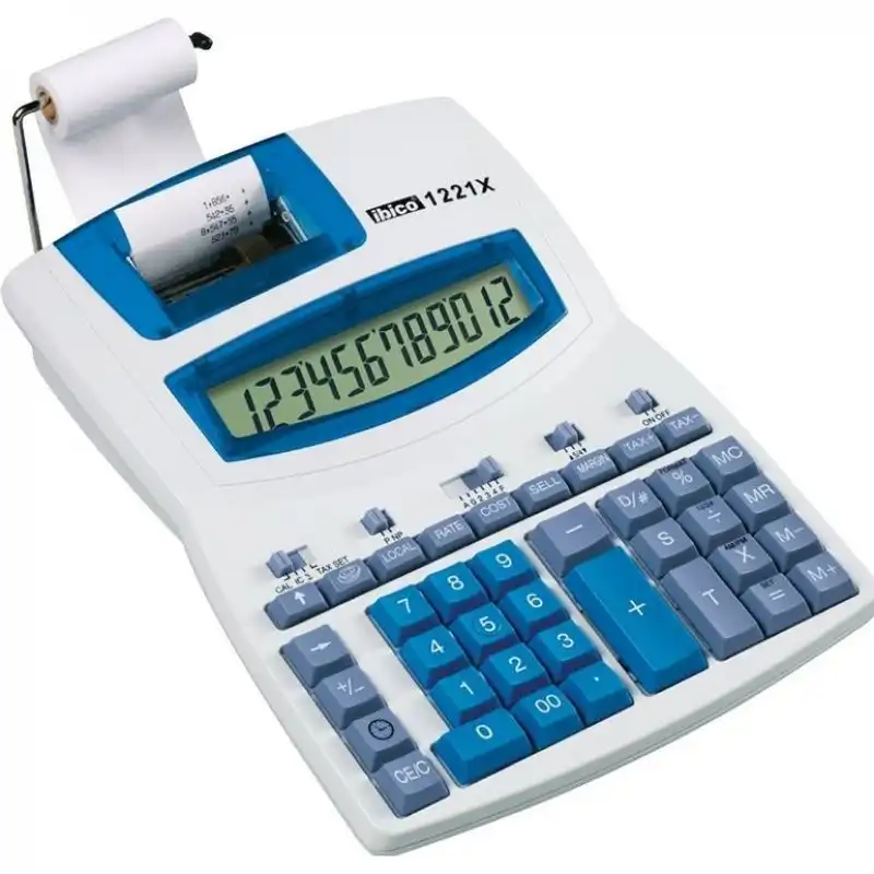 Ibico 1221X Calculadora Blanco/Azul