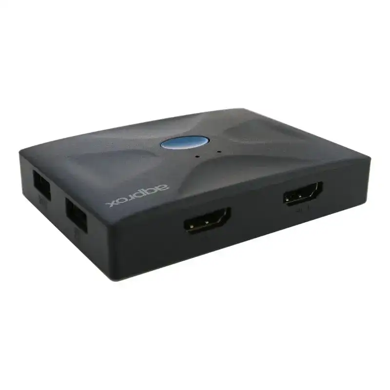 Approx APPKVHDMI2P Conmutador KVM HDMI 2 Puertos