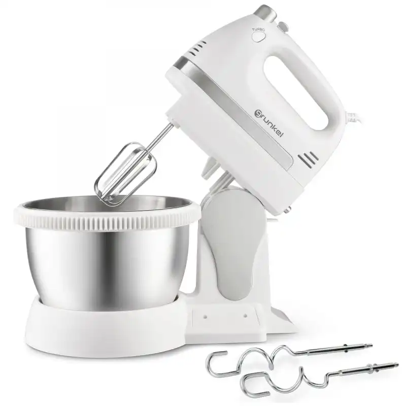 Grunkel AM-350TURB05BOWL Amasadora con Bol 2l de 350w Blanco