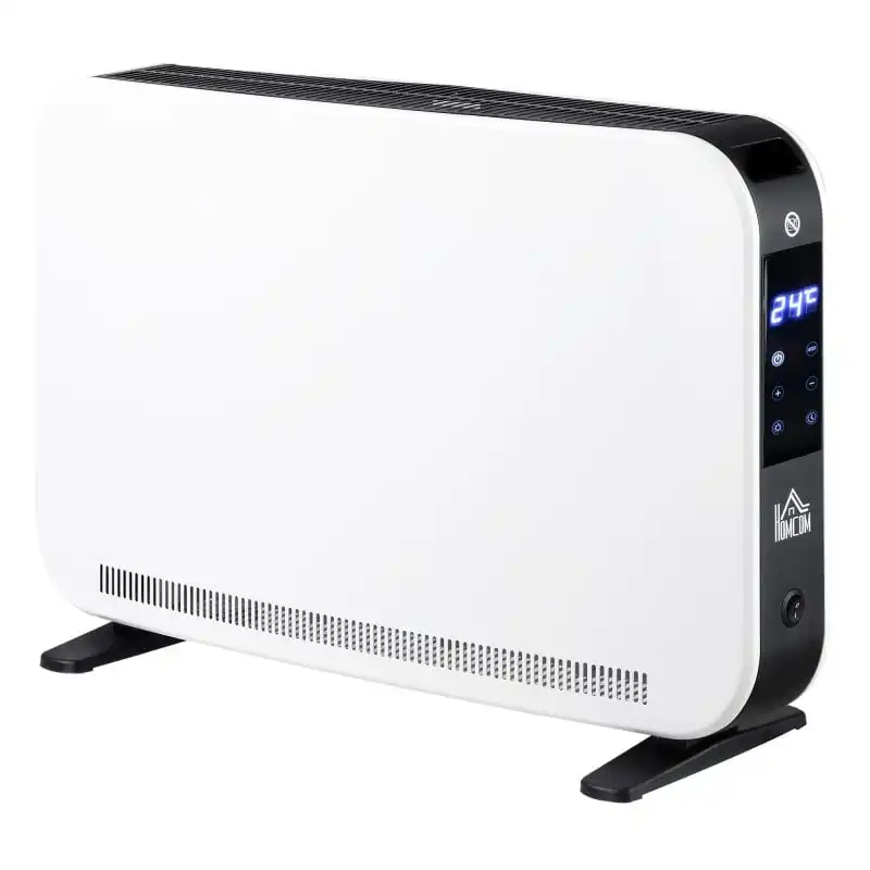 Homcom Calefactor Eléctrico 1830-2180w Con 3 Modos De Calefacción Blanco