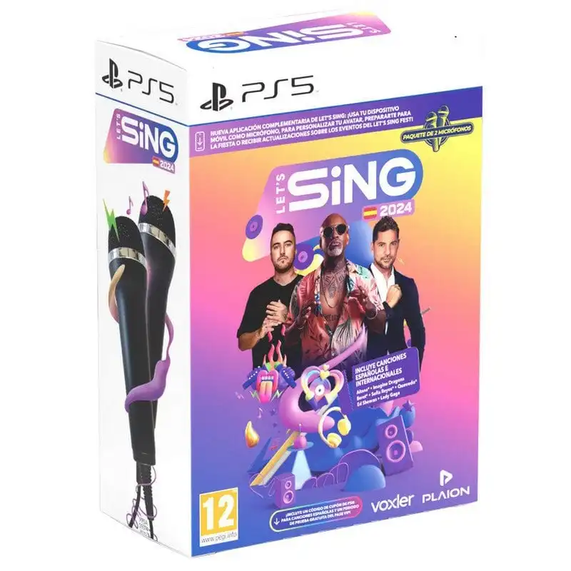 Let's Sing 2024 + 2 Microfones PS5