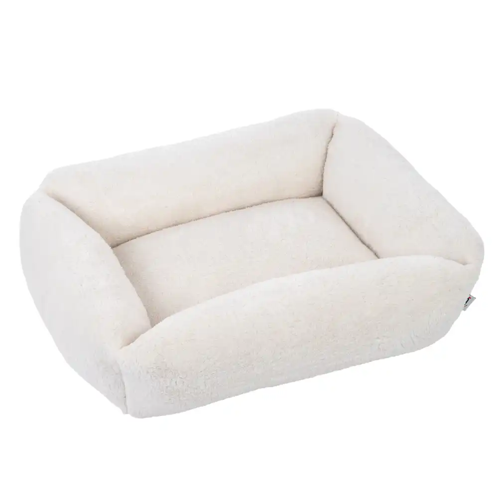 Cama TIAKI Lazy Bear color crudo para perros - Talla L: L 100 x An 80 x Al 20 cm