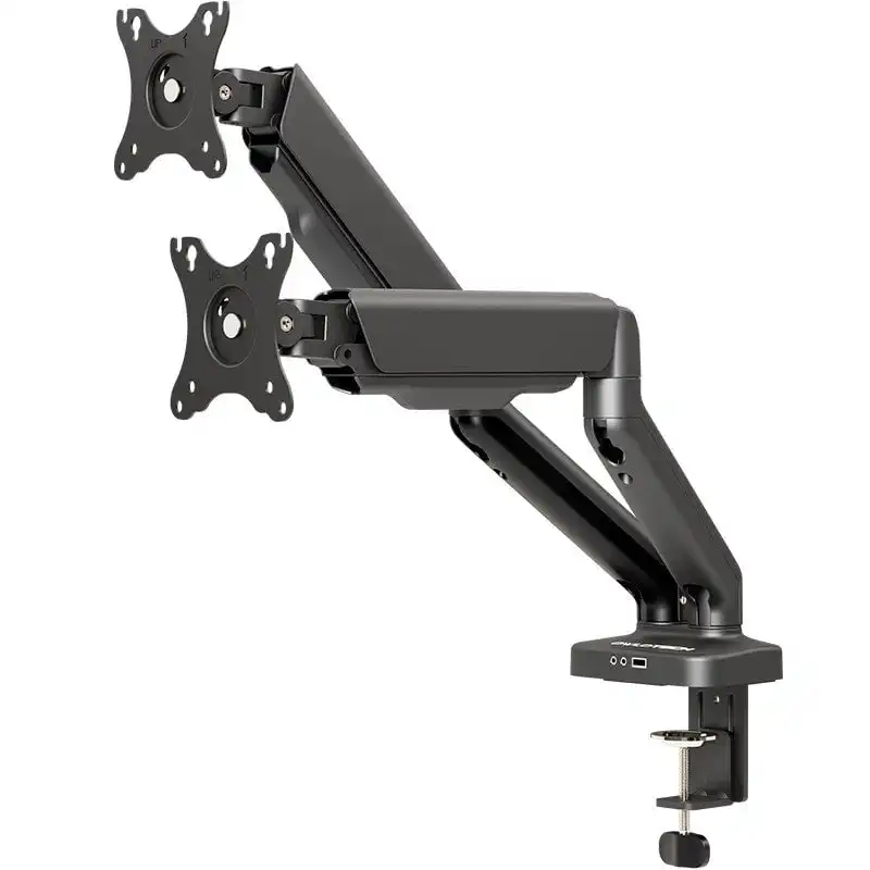 Owlotech Soporte HUB USB 2 Monitores de 17-32" VESA 75x75/100x100 Máx 9Kg Negro