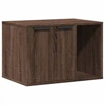 Mueble Arenero Para Gatos Madera Ingeniería Marrón 60x40x40 Cm Vidaxl