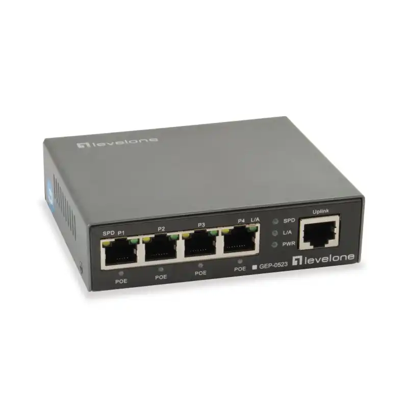 Level One GEP-0523 Switch 5 Puertos PoE