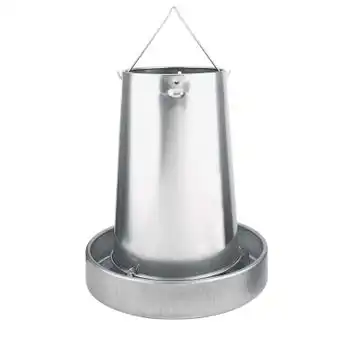Tolva Metálica Galvanizada 10 Kg Sin Patas Ø33x41cm