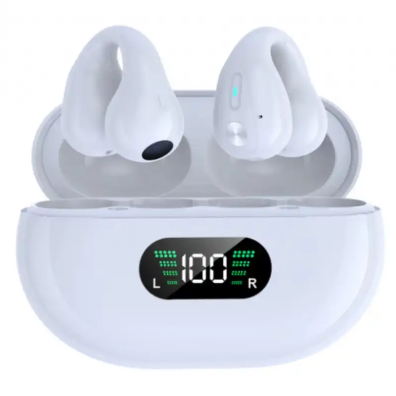Klack Auriculares Inalámbricos con Conducción Ósea Blancos