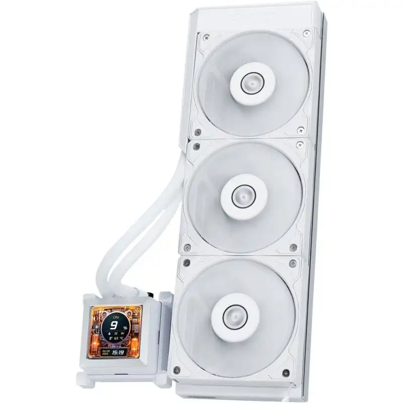 Lian-Li HydroShift LCD 360S Kit de Refrigeración Líquida 360mm con Pantalla LCD IPS 2.88" Blanca
