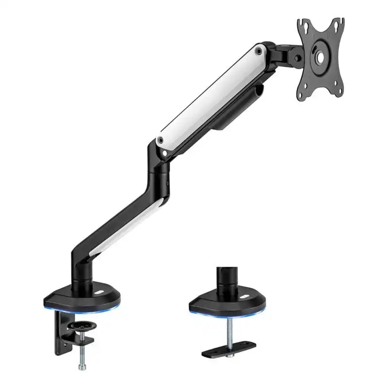 Aisens Soporte de Mesa RGB Gaming Contrapeso Giratorio e Inclinable para Monitor/TV 9 kg de 17-32