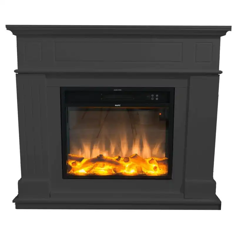 MPC Camino Pienza Chimenea Eléctrica de Pared/Suelo 1500W Gris