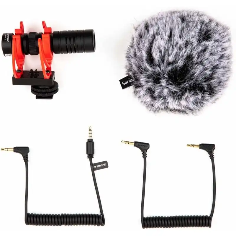 Saramonic Vmic-Mini-II Micrófono Tipo Cañón Profesional Negro