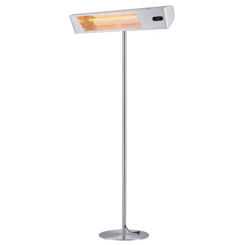 Sined Caldo Ira Inox Palo Calefactor Infrarrojo para Exterior de Onda Corta IR-A 2000W Gris