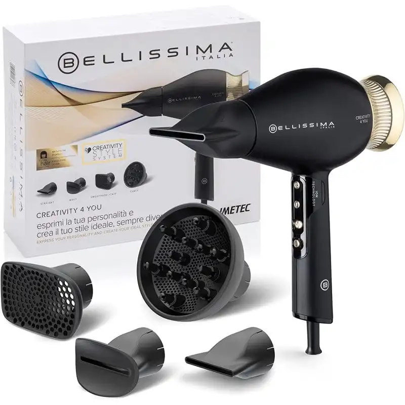 Bellisima Creativity 4 You Secador Iónico con Accesorios 1800W