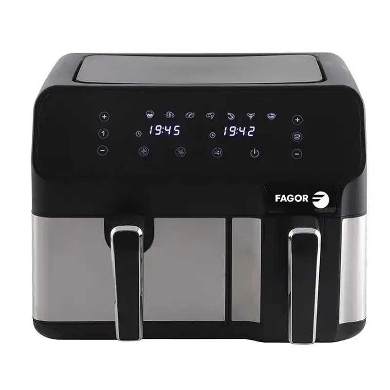 Fagor Naturfry DUO Freidora de Aire Dual 5.3L+3.3L 2900W Negra