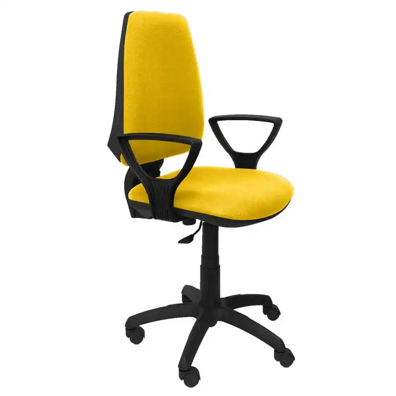 Piqueras y Crespo Elche CP Bali Silla de Oficina Brazos Fijos Ruedas Nylon Amarilla
