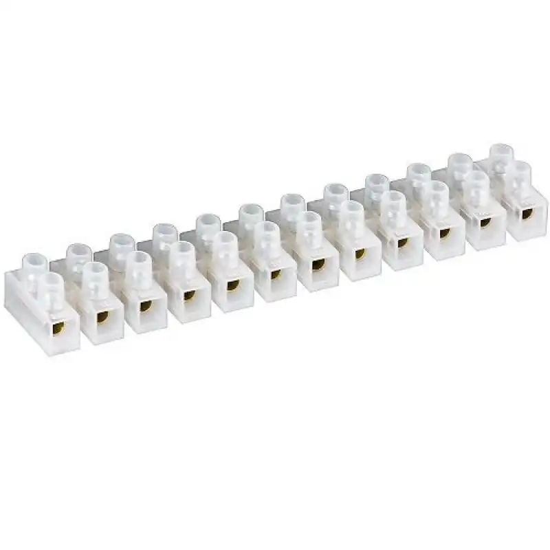 Goobay Regleta para Conexión de Cables Eléctricos de 10A 10mm Blanco