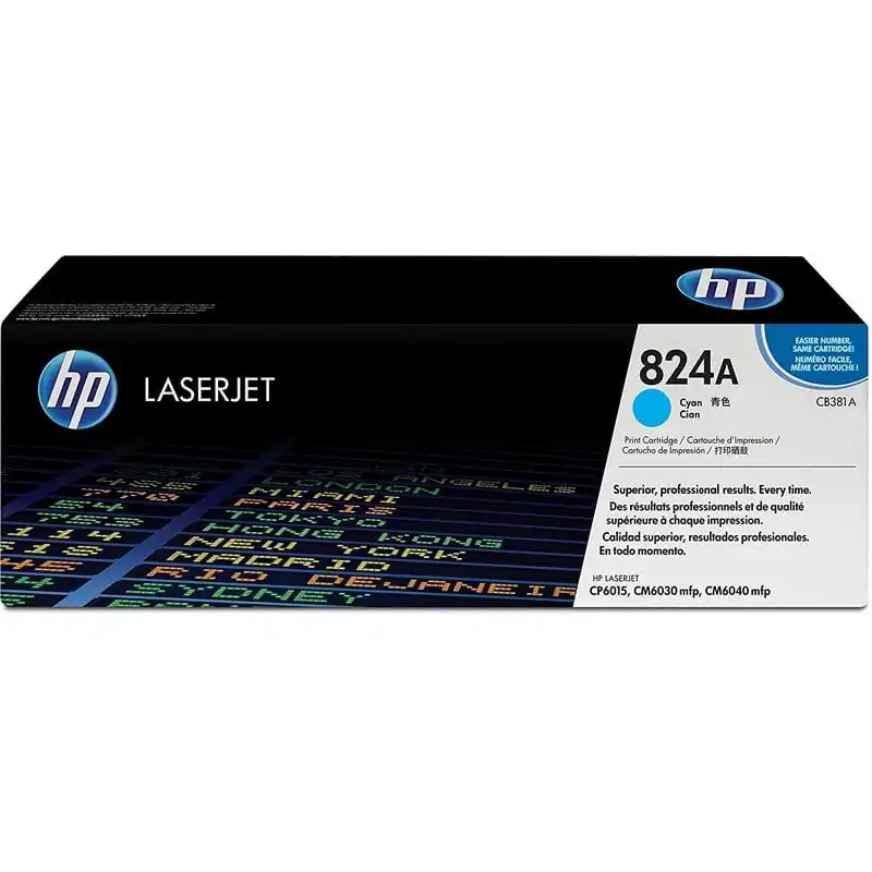 HP 824A Tóner Original Laserjet Cyan