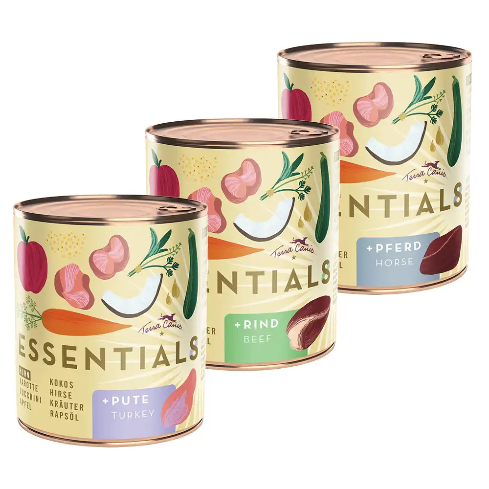 Terra Canis Essential 8+ 6 x 780 g - Pack mixto (3 surtidos)