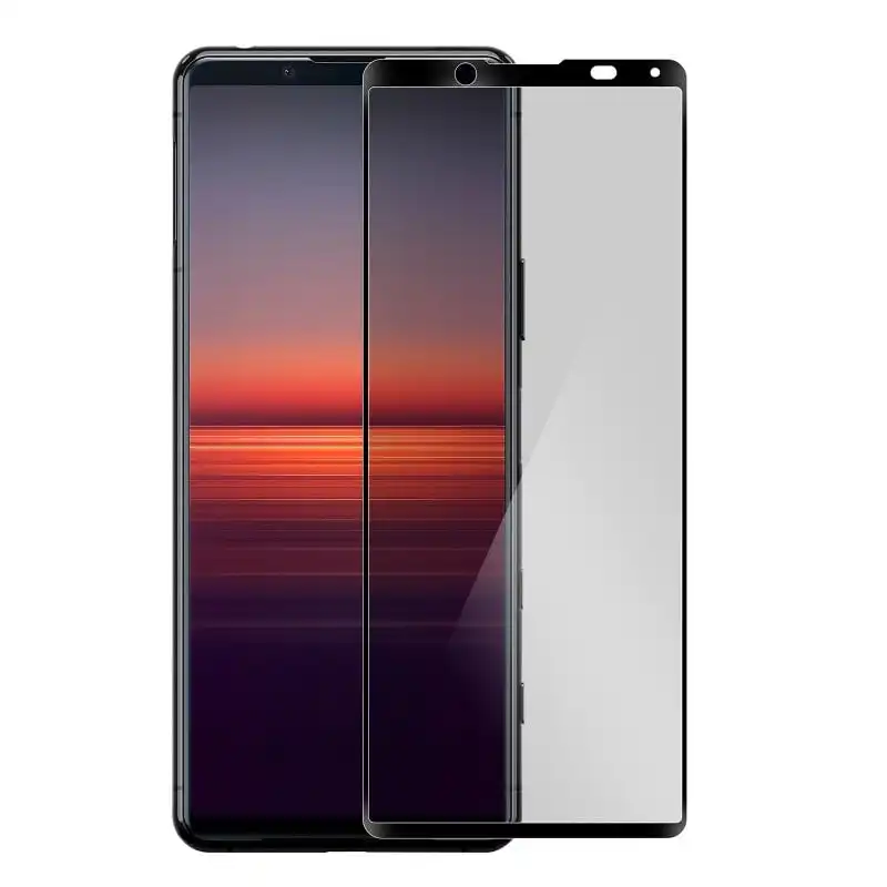 Avizar Protector Cristal Templado Negro para Sony Xperia 5 II