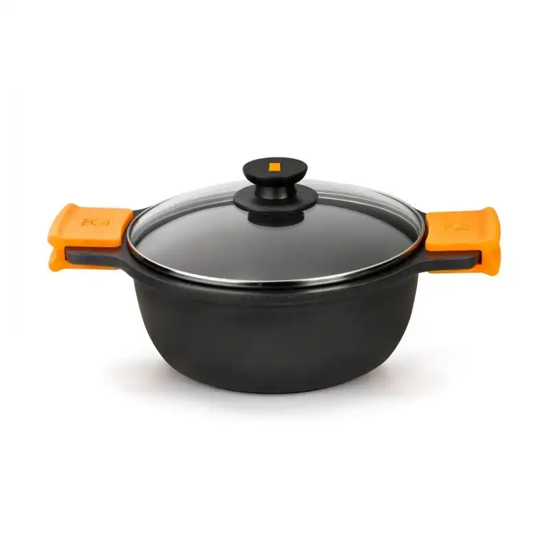 BRA Efficient Cacerola Alta con Tapa Aluminio Fundido 36cm