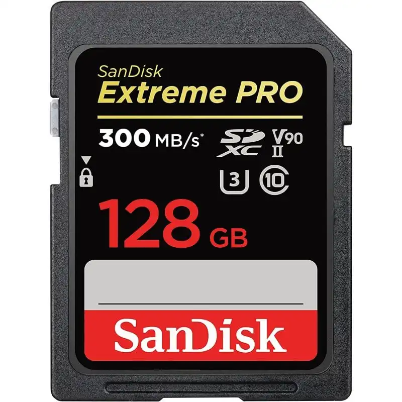 SanDisk Extreme PRO SDXC 128GB UHS-II U3 V90 Clase 10