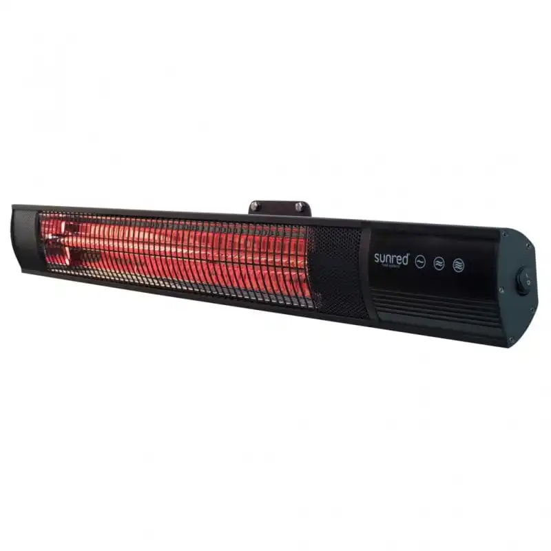 Sunred Royal Diamond Dark Estufa de Pared 2000W Negro