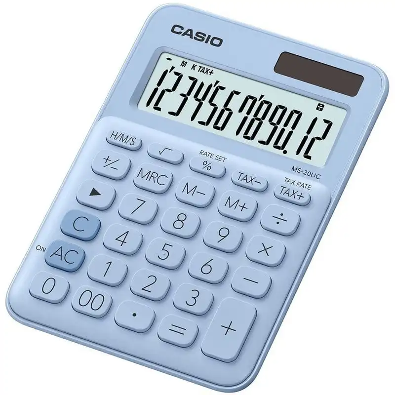 Casio MS-20UC My Style Calculadora Azul Claro