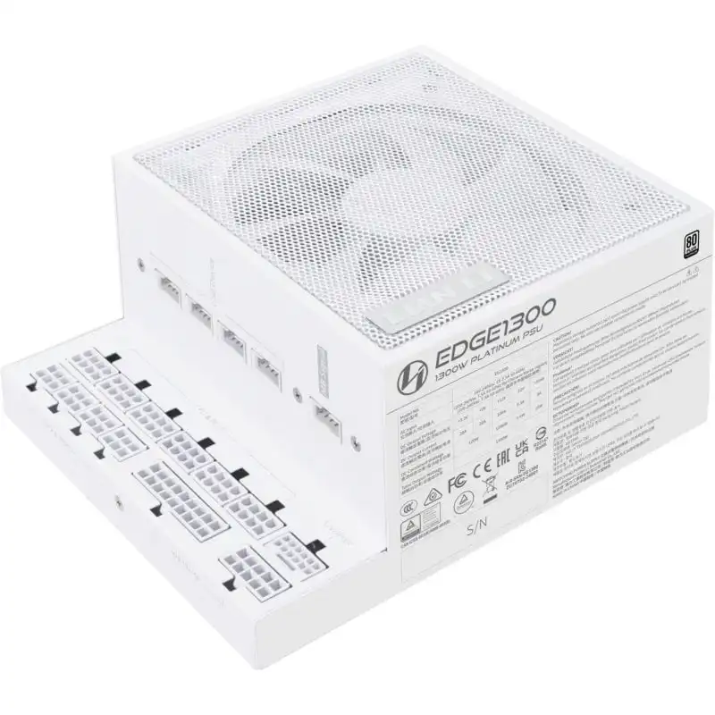 Lian-Li EDGE 1300 ATX 3.1 PCIe 5.1 White 1300W 80 Plus Platinum Modular