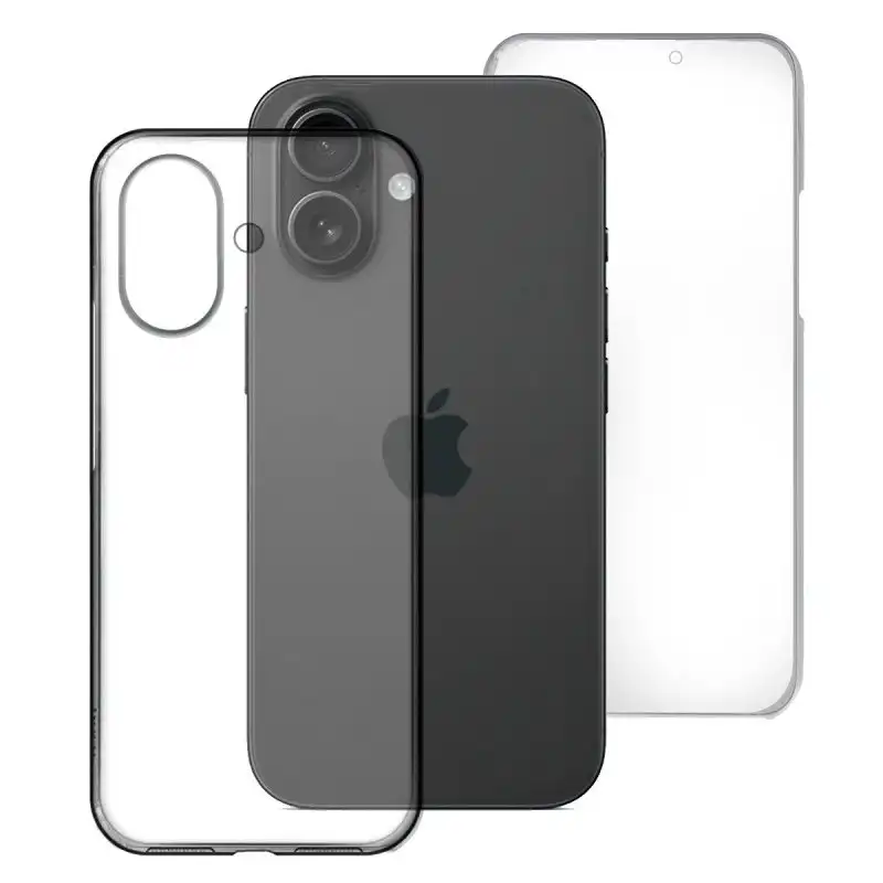 Max Power Digital Funda Doble Cara 360 Grados Silicona Transparente Para Apple Iphone 16 Plus