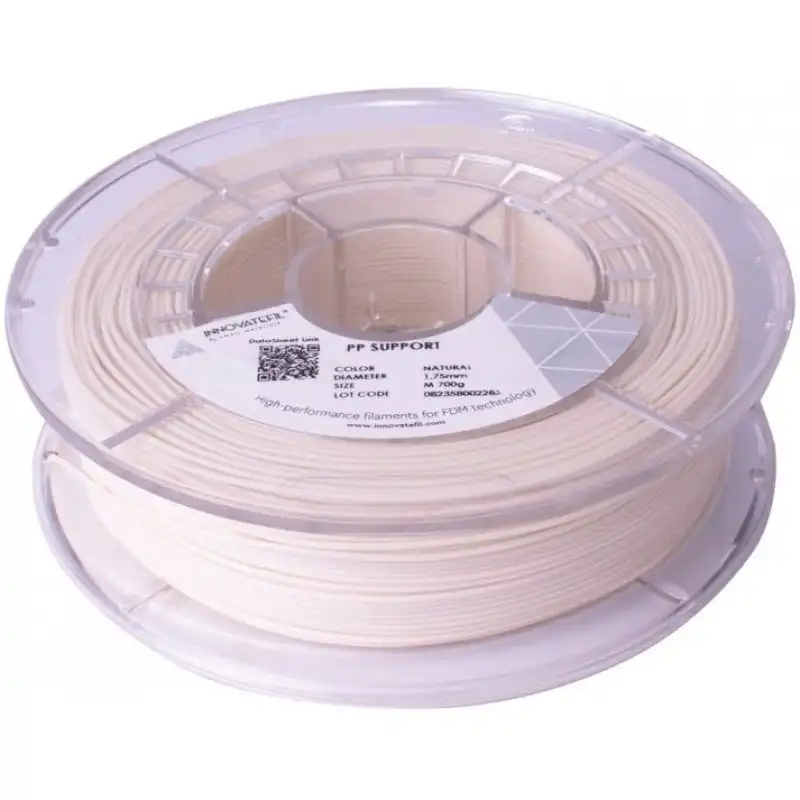 Smartfil Innovatefil PP Support Filamento 3D Material de Soporte 2.85 mm 700g Natural