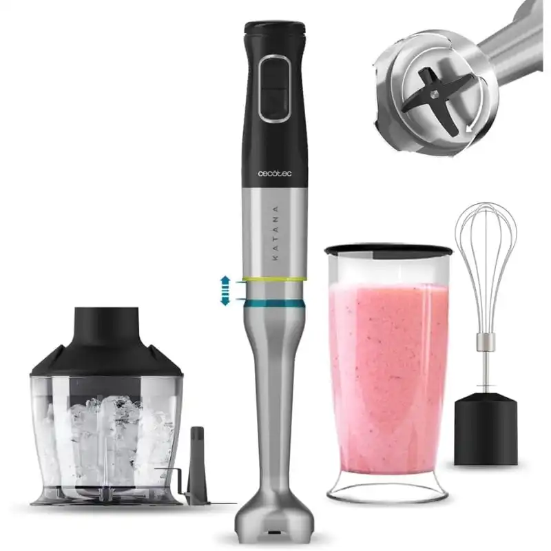 Cecotec Katana 15 Chop B Batidora de Mano 1500W Plata