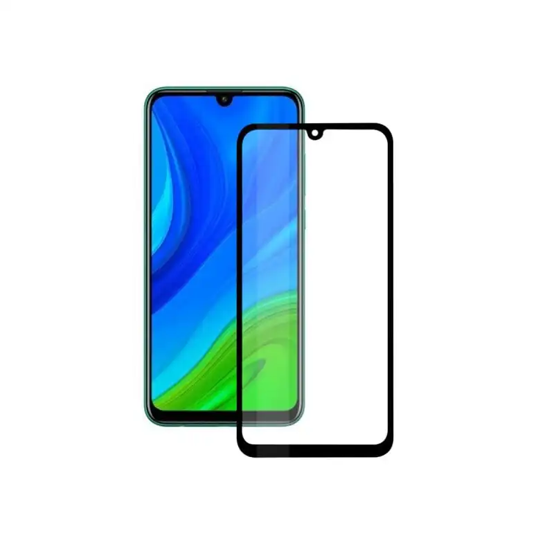 Ksix Cristal Templado 9H Full Glue 2.5D Borde Negro para Huawei P SMART 2021