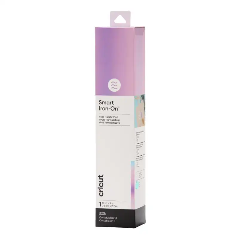Cricut Smart Iron-On Vinilo de Transferencia Térmica 30x273cm Holographic Blue