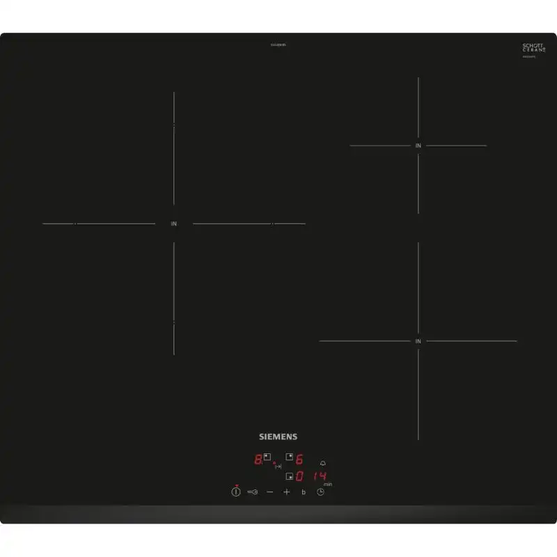Siemens iQ100 EU63KBJB5E Placa de Inducción 3 Zonas 60cm Negra