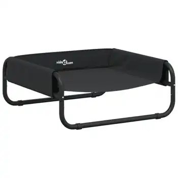 Cama Elevada Para Perros Tela Oxford Y Acero Gris Antracita Vidaxl