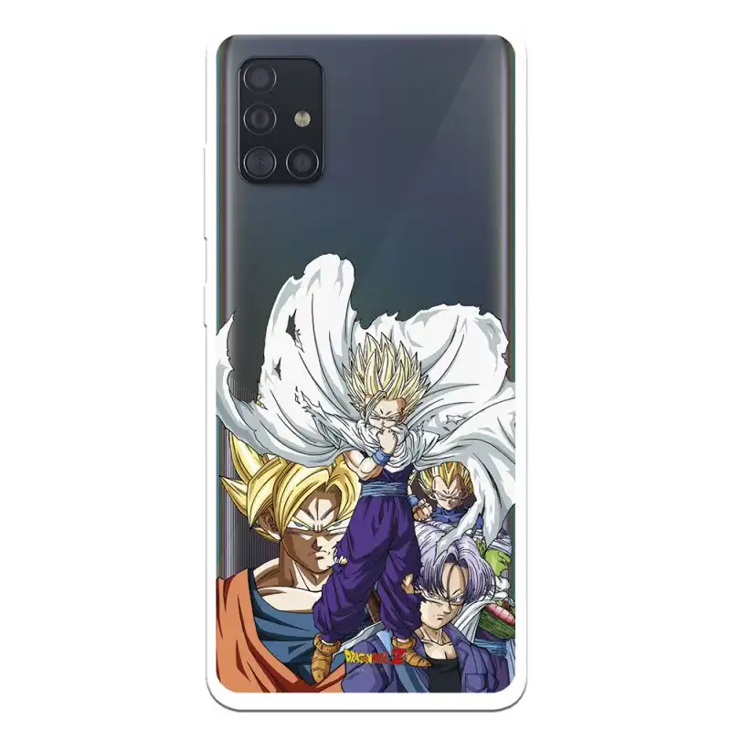 Funda Oficial de Dragon Ball Guerreros Saiyans para Samsung Galaxy A51